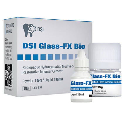 DSI Glass-FX Bio Hydroxyapatite Modified-Glass Ionomer Cement, 15g Powder & 10 mL Liquid