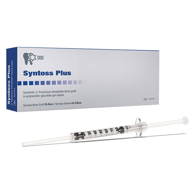 Syntoss Plus Synthetic Beta-TCP Gel, 0.5cc Syringe & 0.25cc Solvent Syringe
