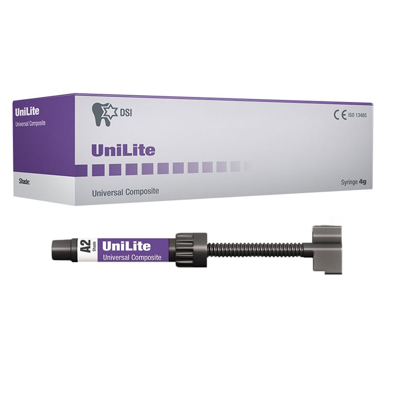 UniLite Light-Cure Micro-Hybrid Composite, A2, 4g Syringe, 1/Pk
