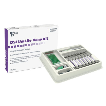 UniLite Nano Light-Cure Radiopaque Nano-Hybrid Composite, Assorted Shades Kit. Includes