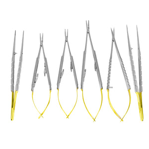 Micro Surgery Needle Holders-Scissors-Forceps Set CVD