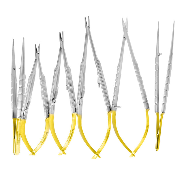 Micro Surgery Needle Holders-Scissors-Forceps Set STR