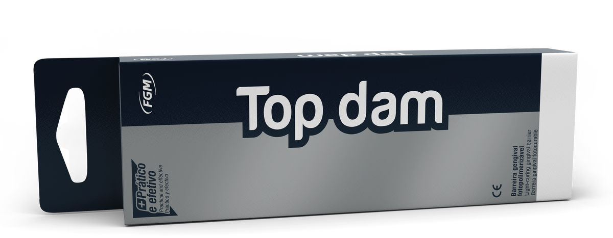 Top dam light-curing resin Gingival Dam, Blue, 1 x 2g Syringe & 3 applicator
