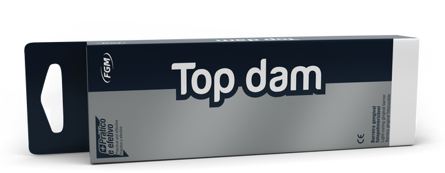 Top dam light-curing resin Gingival Dam, Blue, 1 x 2g Syringe & 3 applicator