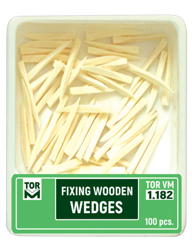 TOR VM Dental Wooden Wedges Thin Short (Green or White) 100pcs – Professional Matrix System & Restorative Tool