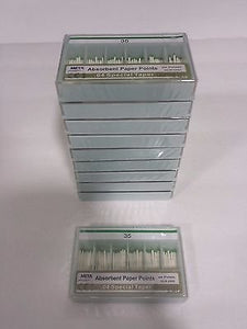 Bulk dental paper points .04 Taper #35 10x of 60pack (Total 600pieces) -Meta