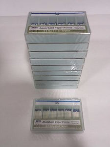 Bulk dental paper points .04 Taper #30 10x of 60/pack (Total 600pieces) -Meta