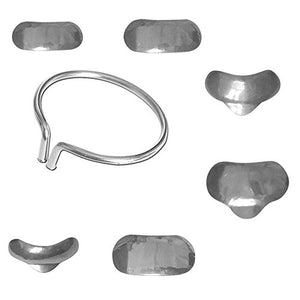 Vinmax 100pcs Dental Set of Matrix Sectional Contoured Metal Matrices No.1.398 lmws + 2 Rings