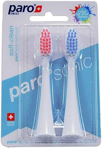 Paro Sonic Soft-Clean 2 Replacement Heads Sonic Electric Toothbrush