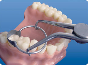 Dental Saddle Contoured Metal Matrices Matrix 18 pcs.