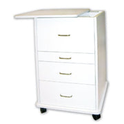 TPC Assistant's (Alabama) Mobile Cabinet - White. Dimensions: 21.5"W x 19"D x 32"H. Sliding