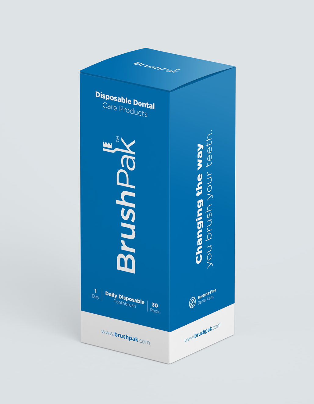 BrushPak™ Brand Daily Disposable Toothbrush (30-Pack Box)
