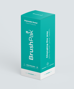 BrushPak™ Brand Daily Disposable Bamboo Toothbrush (30-Pack Box)