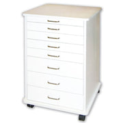 TPC Doctor's Mobile Cabinet - White. Dimensions: 21.5"W x 19"D x 32"H. Unit has 4 instrument