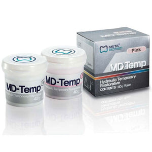 MD-Temp Hydraulic Temporary Restorative - PINK Paste, 40 Gm. Jar. Temporary