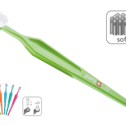 Paro 715 Ultra Soft, Soft or Medium Bristles (5 rows, 39 tufts) S39