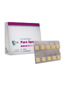 DSI Pure Sponge 8mm x 7mm 100% Collagen Plug, Box of 10, Blister Pack