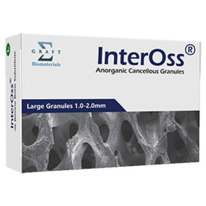 InterOss Anorganic Cancellous Granules 1.0 - 2.0mm. Weight 0.50 g / Volume