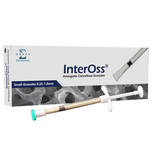 InterOss SYRINGE Anorganic Cancellous Granules 0.25 - 1.0mm. 0.50cc Syringe