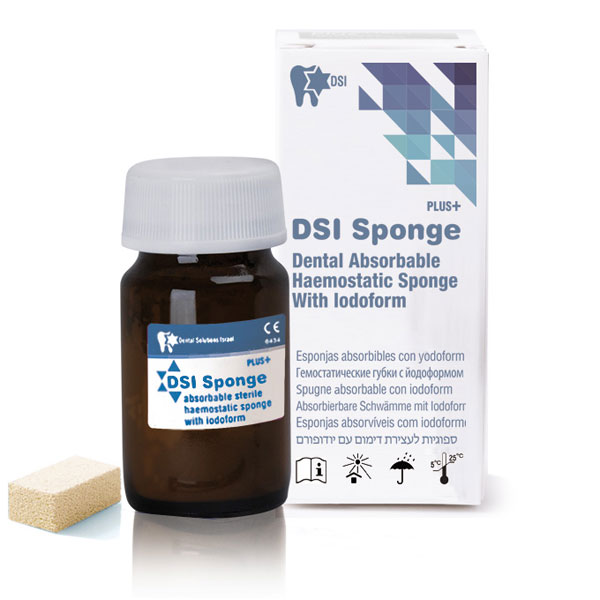 DSI Sponge Plus 50/Jar. Sterile Dental Absorbable Hemostatic Sponge