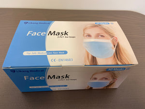 Level 2 3Ply face mask 50pc a box!