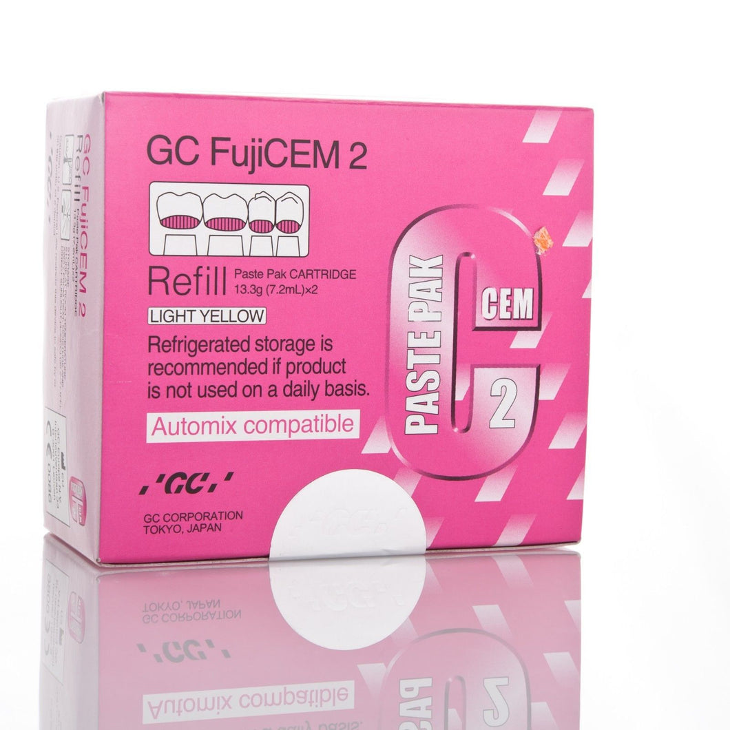 Dental GC, Fuji CEM 2, Automix compatible, Refill Kit, w/mixing pad, 2 - 13.3g