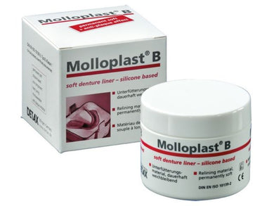 Dental MOLLOPLAST B Permanent Silicone Based Soft Relining Mat Standard Package