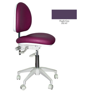 Mirage Doctor's Stool - Purple Grey Color. Dimensions: Backrest Vertical Adjustment Range: 0"